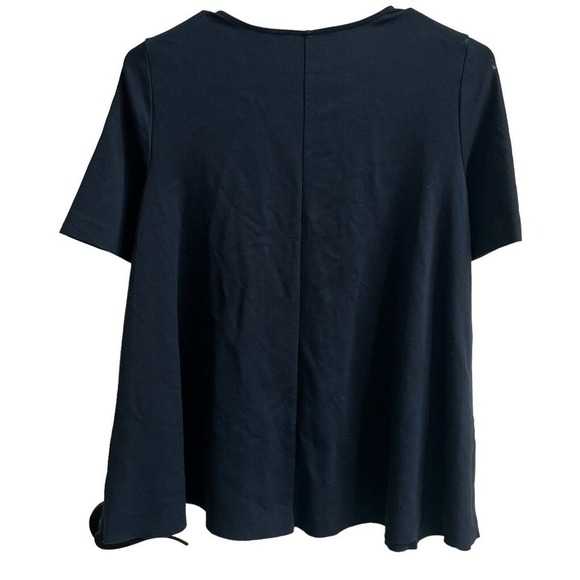 COS Navy Blue Tunic Top Size XS A Line Short Sleeve Trapeze - Picture 7 of 10